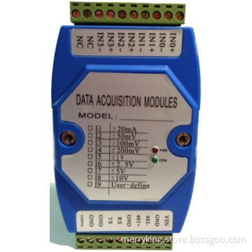 Convert 0 to 5V to RS232, Analog Sensor with RS232, Four Channel Analogue Input with Modbus Output